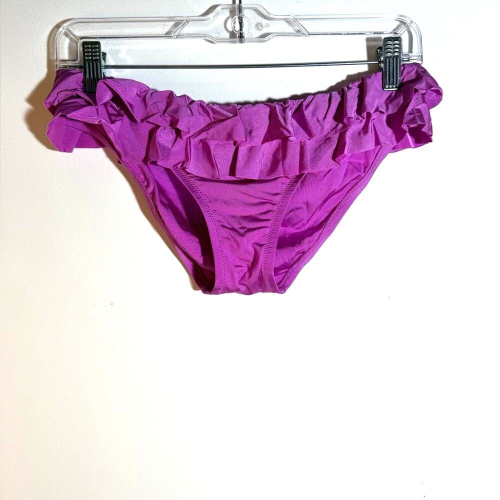 Purple Ruffled Swim Bottoms